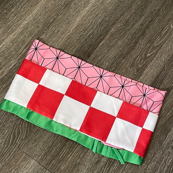 Demon Slayer Cosplay Kamado Nezuko Costume Kids Adults Kimono - Picture 3 of 5